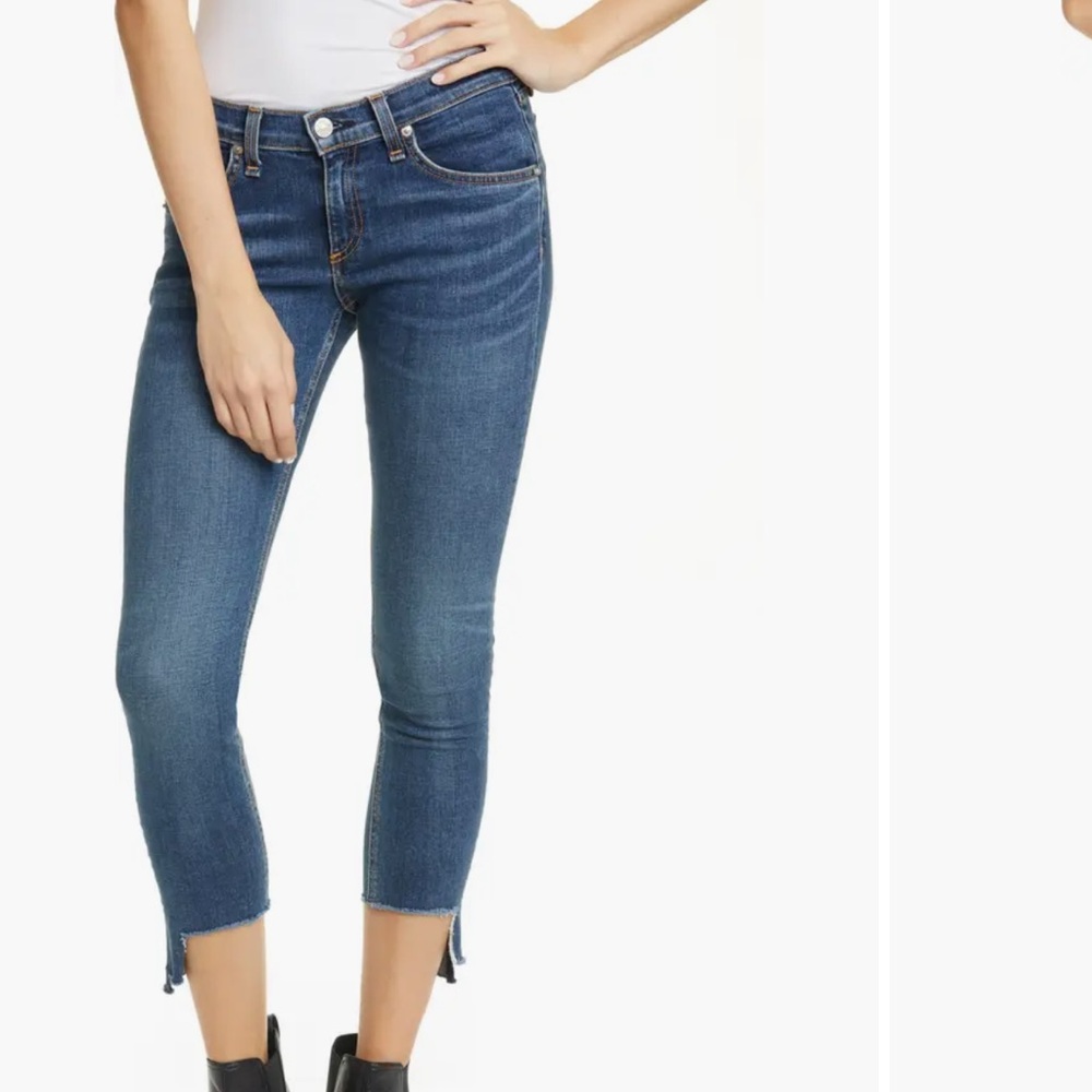 Rag & Bone Cate Step Hem Ankle Skinny Jeans